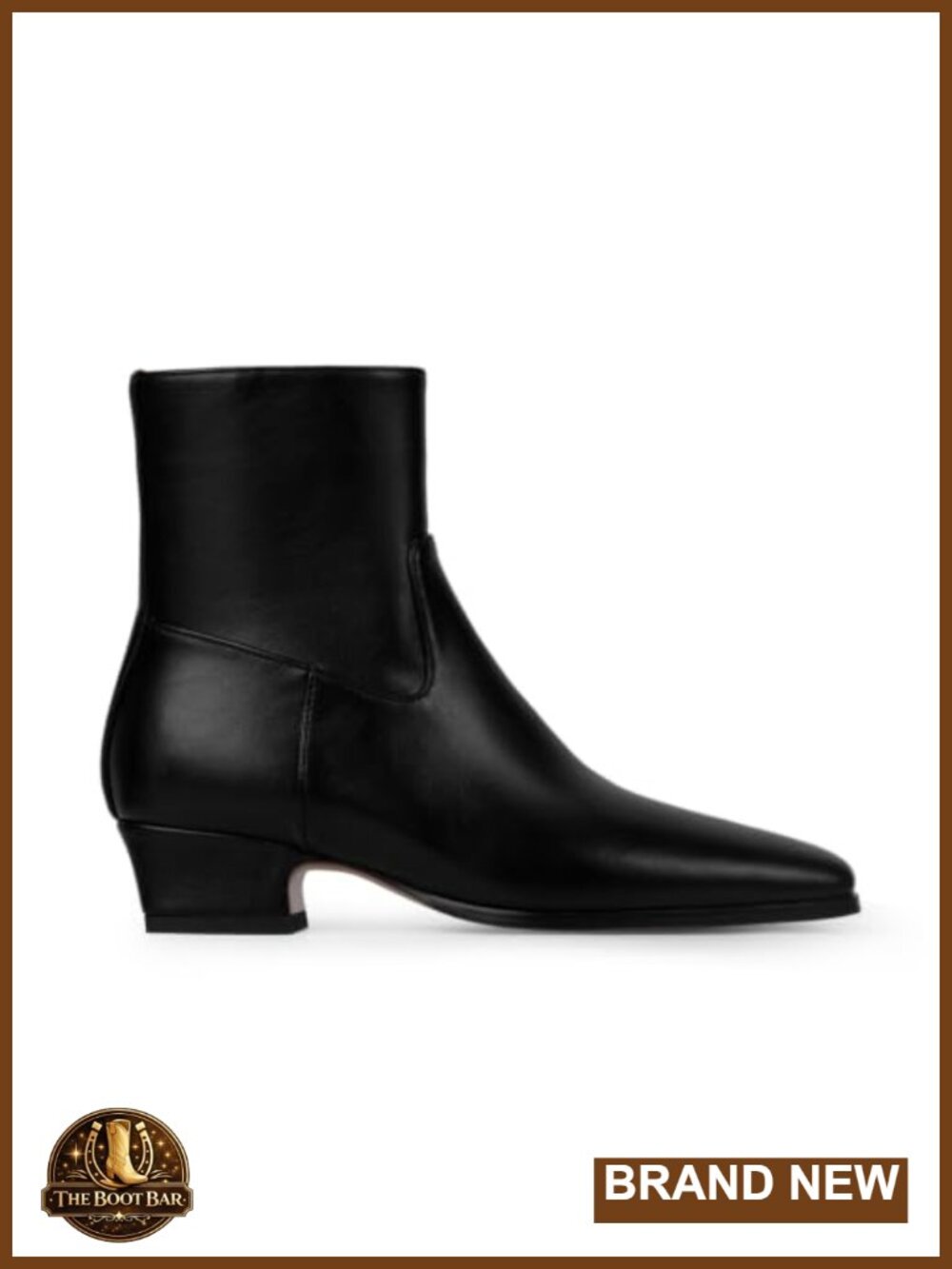 Women's Square Toe Ankle Boots Low Chunky Block Heel PU Side Zipper Booties - Picture 5 of 6